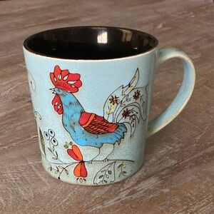 Blue Farmhouse Rooster Coffee Mug